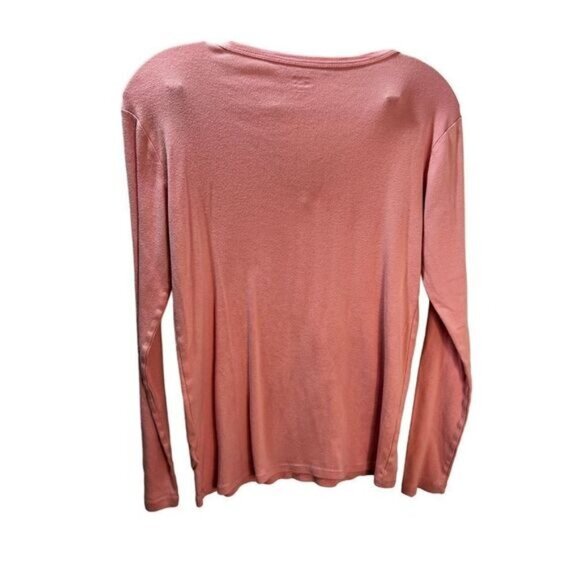 GAP V Neck Long‎ Sleeve Solid Knit Jersey Top Medium - Picture 2 of 3
